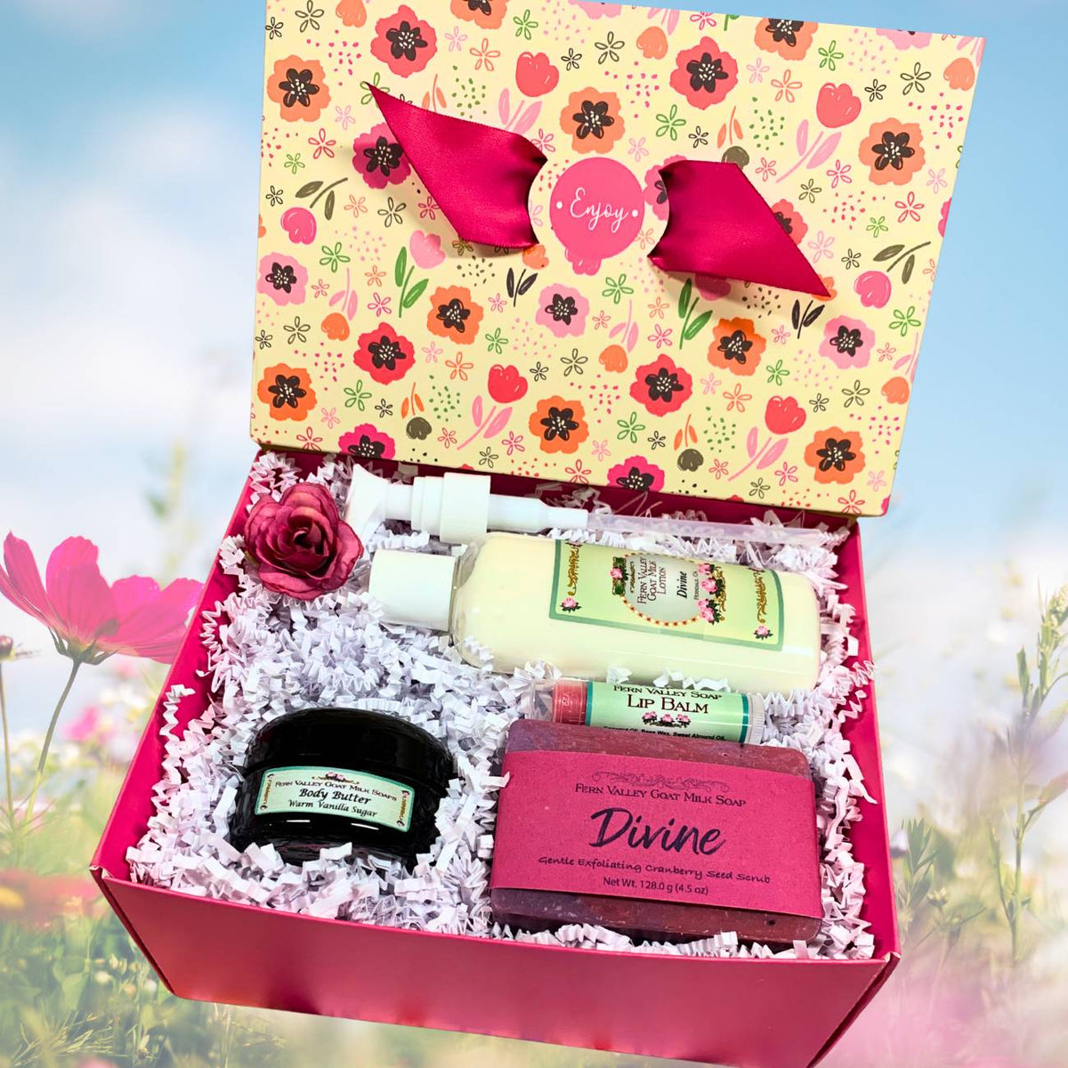 Goat Milk Soap & Lotion + Body Butter | Divine Gift Box For Her