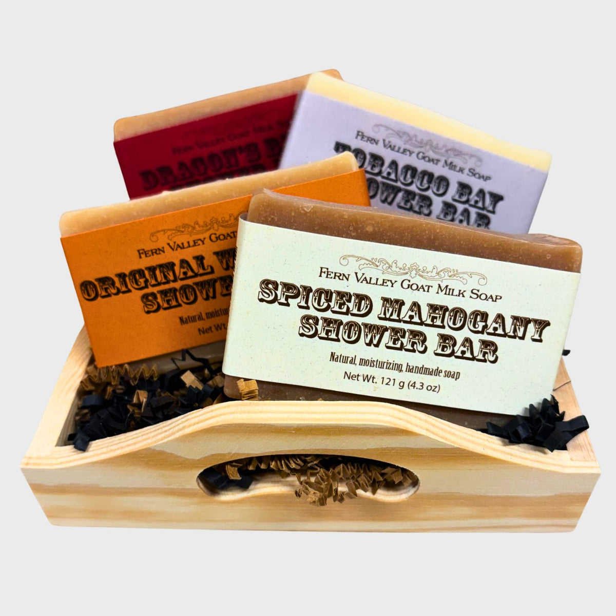 Natural Goat Milk Soap | Shower Bars for Men | Fathers Day Gift Crate