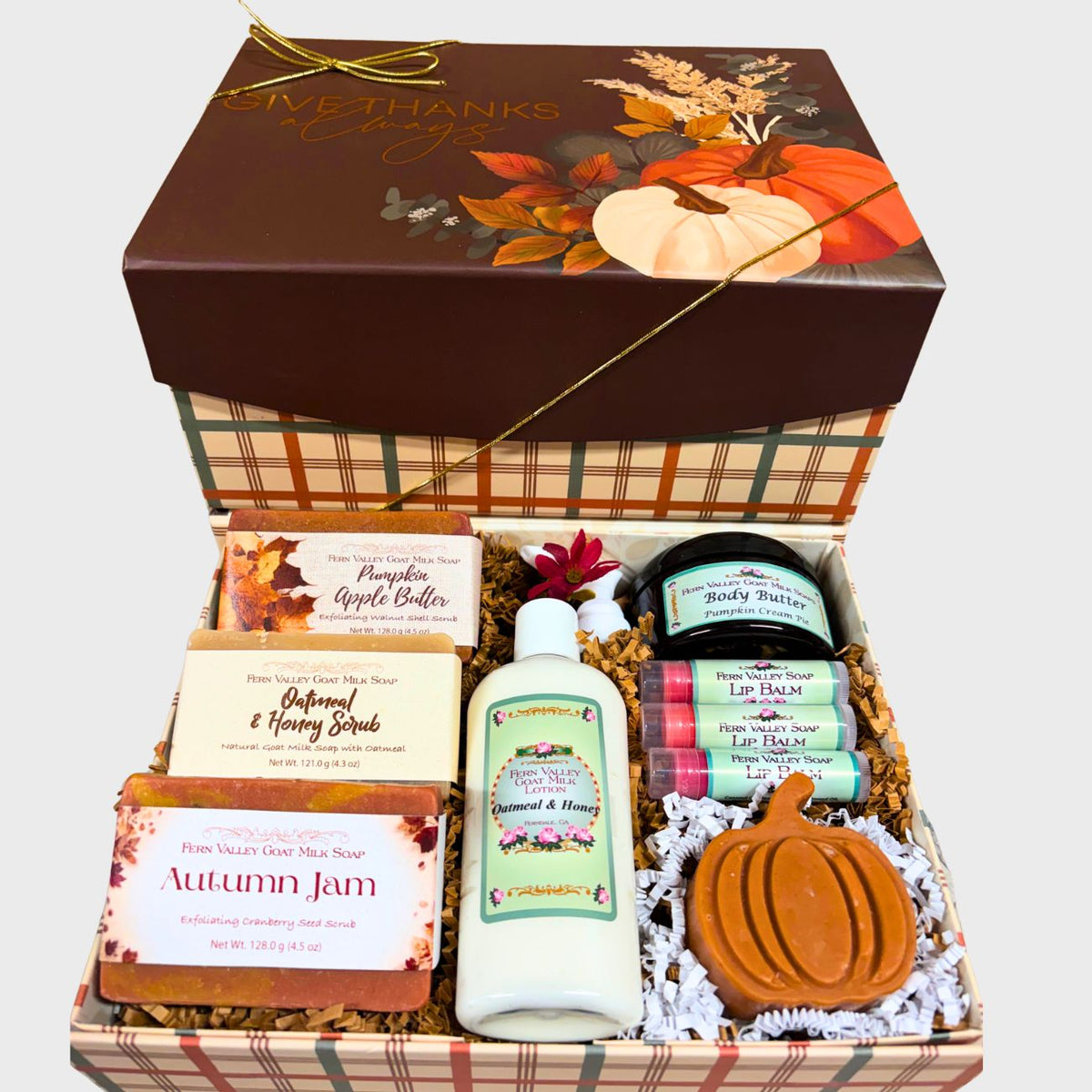 Handmade Goat Milk Soap | Give Thanks Always Gift Box
