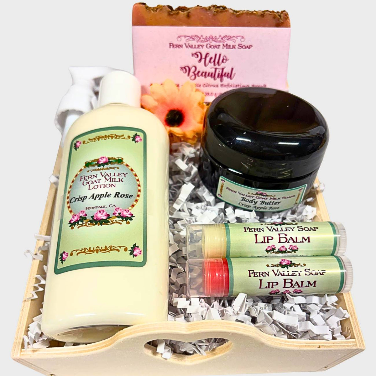 Handmade Goat Milk Soap & Lotion + Body Butter | Hello Beautiful Gift Tray
