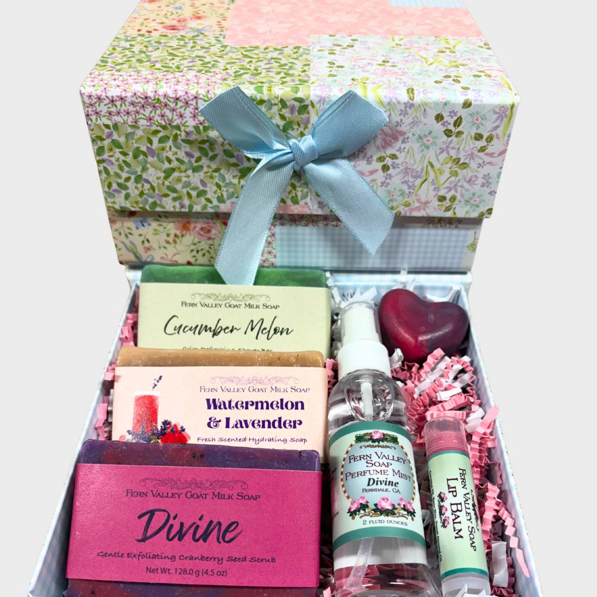 Handmade Goat Milk Soap + Perfume | Patchwork Gift Set For Her