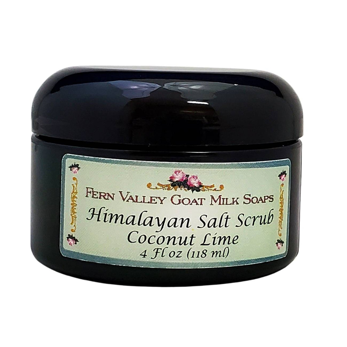 Himalayan Salt Scrub | Skin Care From Fern Valley Goat Milk Soap | Coconut & Lime Verbena Scent