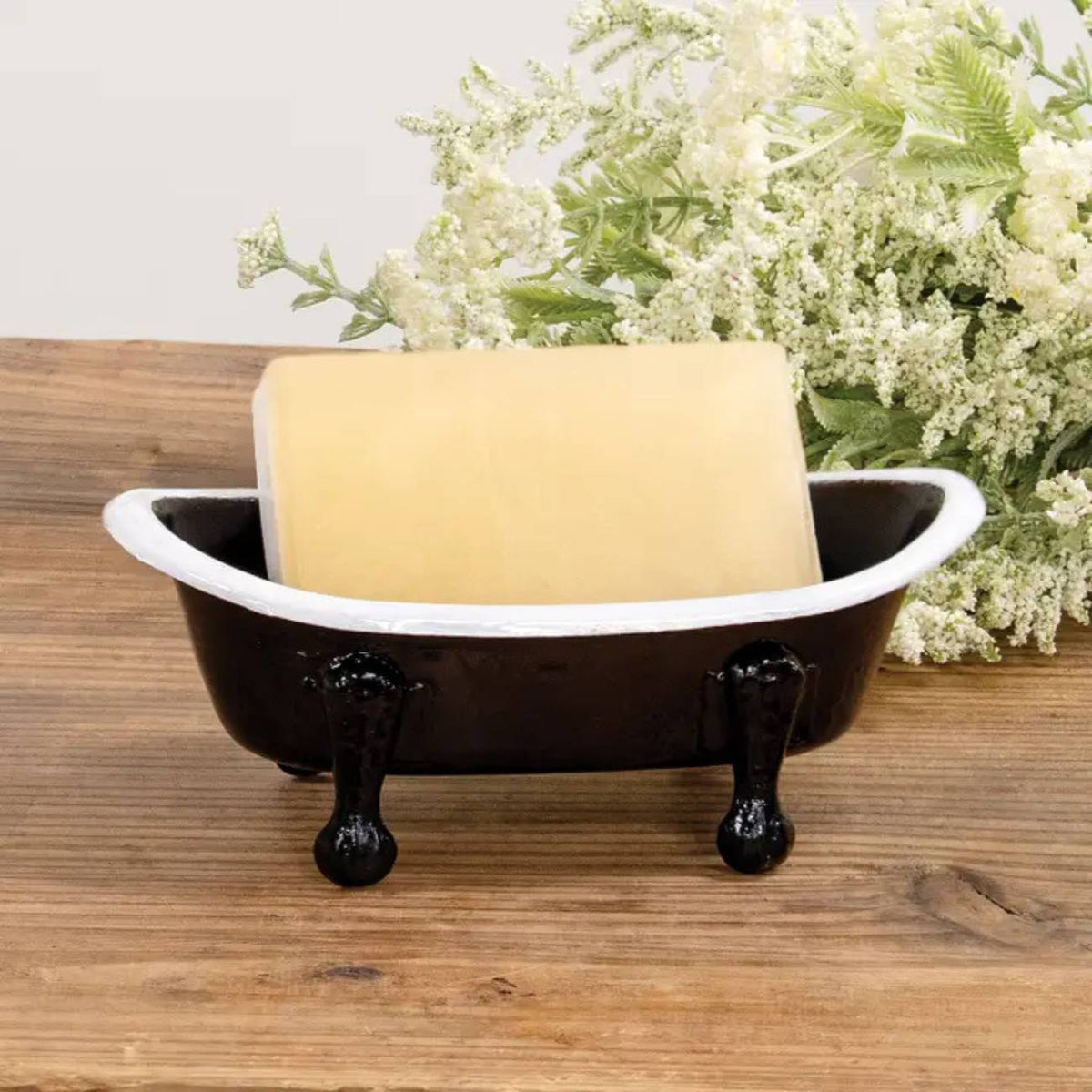 Draining Soap Dish | Fern Valley Soap | Old Fashioned Clawfoot Tub