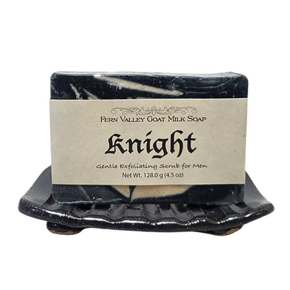 Natural Goat Milk Soap | Exfoliating Soap | Knight - Soap for Men