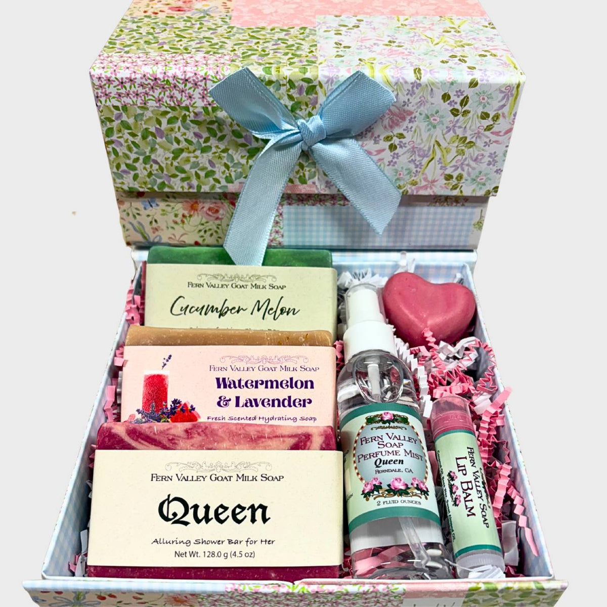 Handmade Goat Milk Soap + Perfume | Patchwork Gift Set For Her
