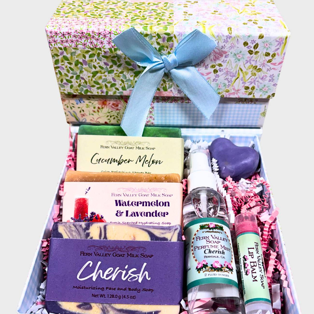 Handmade Goat Milk Soap + Perfume | Patchwork Gift Set For Her