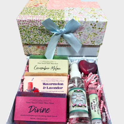 Handmade Goat Milk Soap + Perfume | Patchwork Gift Set For Her
