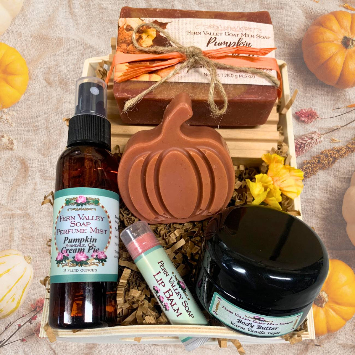 Handmade Goat Milk Soap + Body Butter &amp; Perfume | Pumpkin Patch Gift Crate