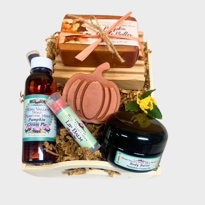 Handmade Goat Milk Soap + Body Butter &amp; Perfume | Pumpkin Patch Gift Crate