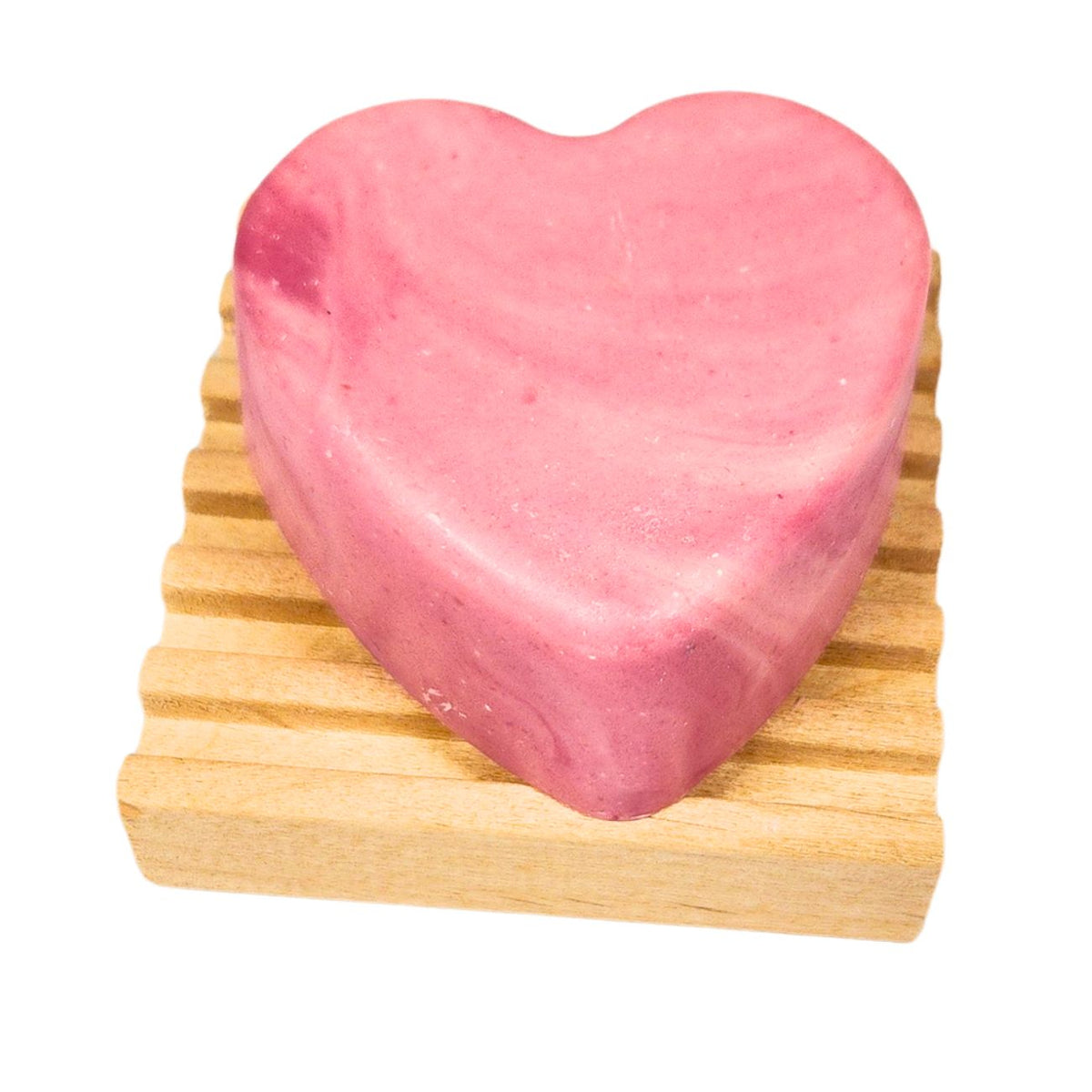 Draining Soap Dish | Fern Valley Soap | 3" Square Battlement Style Wood Soap Dish