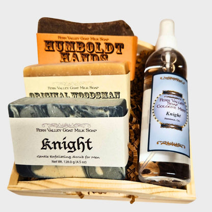 Handmade Goat Milk Soap + Cologne | Masculine Gift Crate