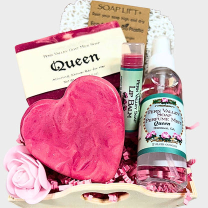 Handmade Goat Milk Soap | Sweet Heart Gift Tray