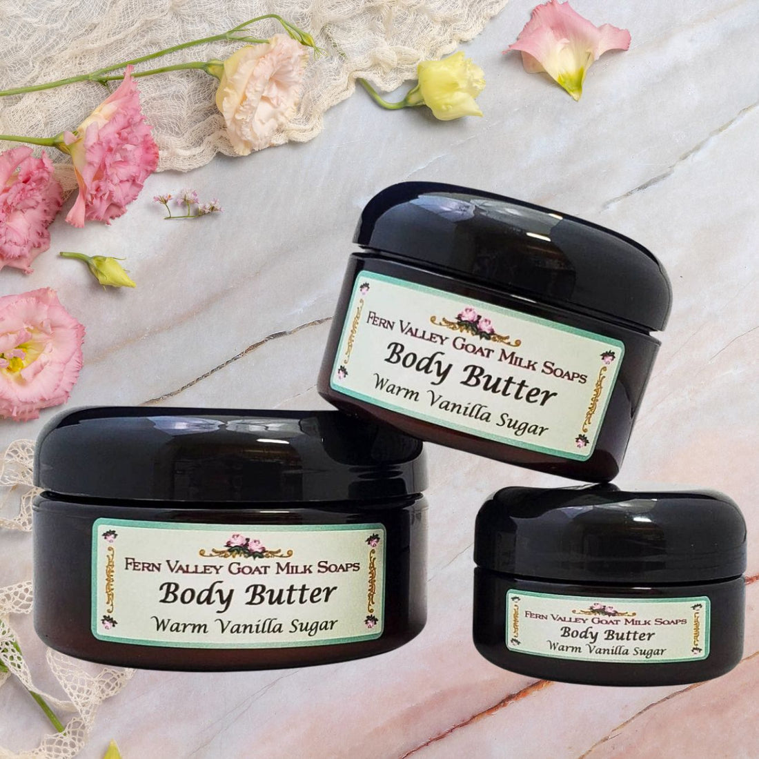Whipped Shea Body Butter | Fern Valley Goat Milk Soap | Warm Vanilla Sugar Scent