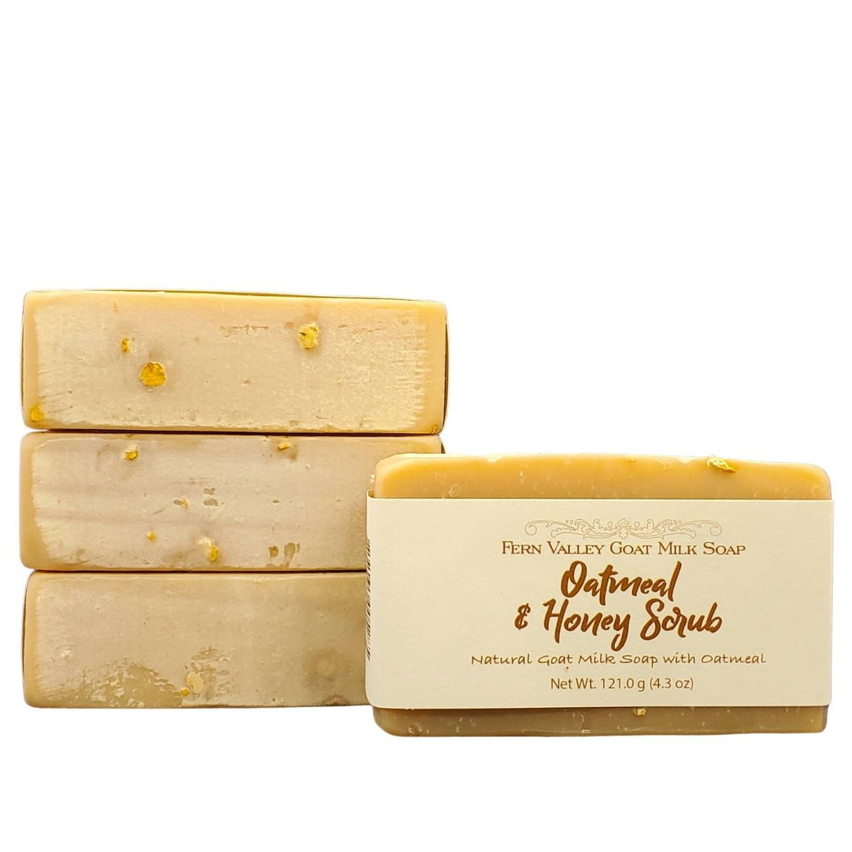 Natural Goat Milk Soap | Exfoliating Scrub | Oatmeal &amp; Honey
